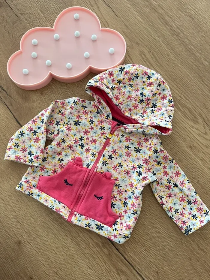 Veste fleurie renard