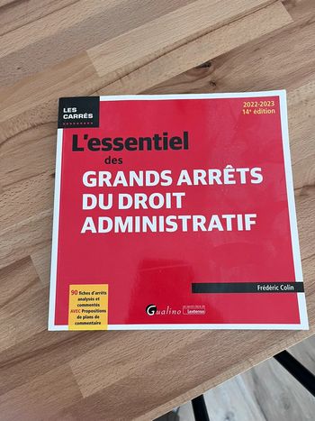 L’essentiel des grands arrêts du droit administratif
