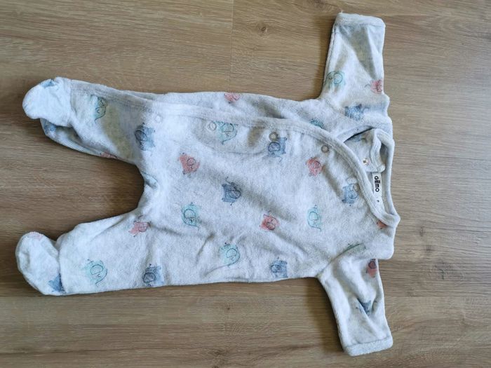 Pyjama velours naissance