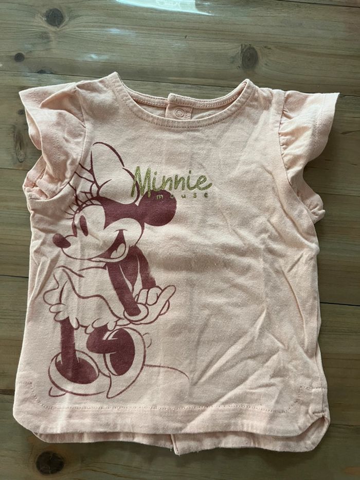 T shirt Minnie rose 9 mois