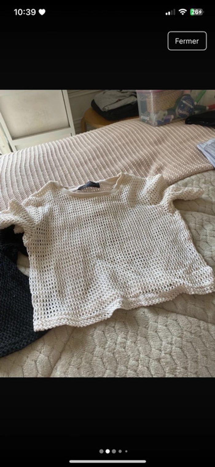 Lot de deux top Bershka, taille 34 - photo numéro 2