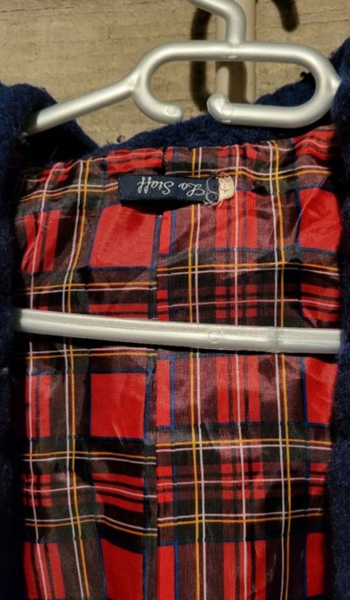 Manteau bleu marine avec capuche - photo numéro 4