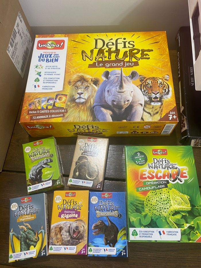 Jeu de société défis nature