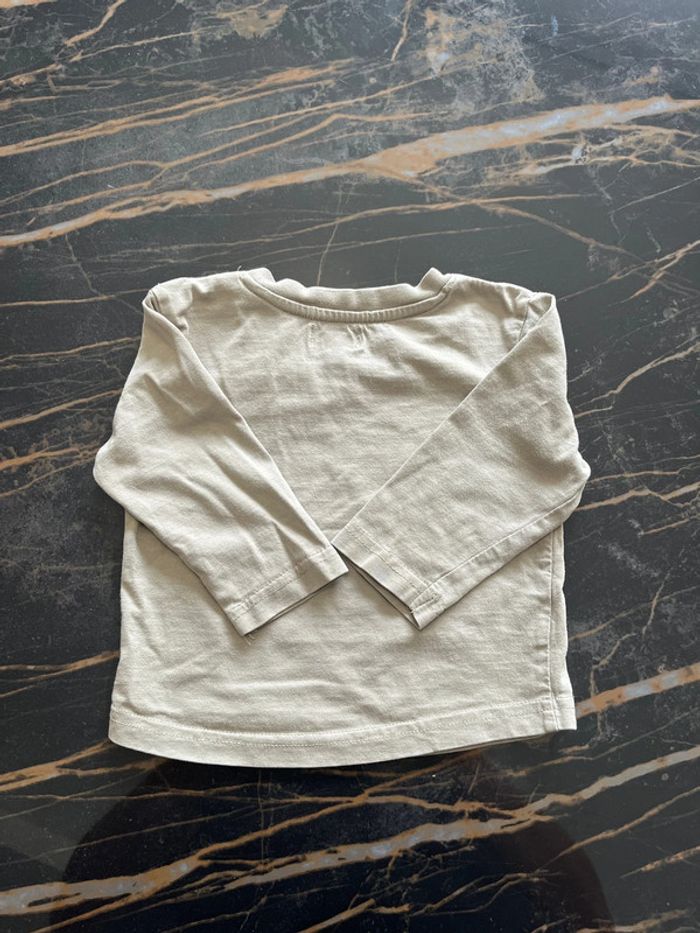 T-shirt manche longue Babibou 6mois - photo numéro 3