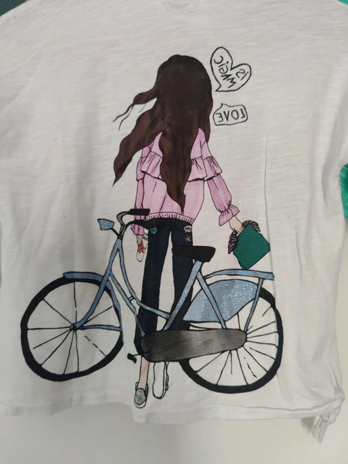 💐 tee shirt manches longues Zara fille en 7 ans💐 - photo numéro 5