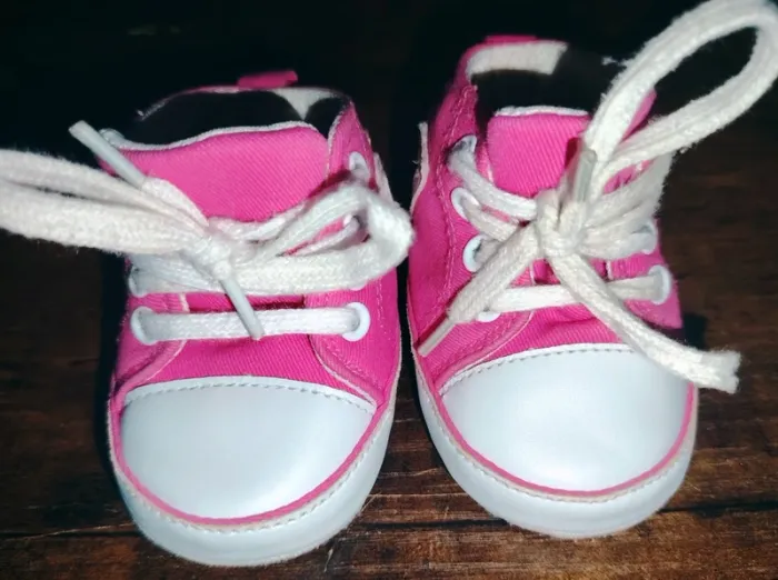 Baskets Montantes Bébé Rose Vif Taille 18 - photo numéro 2