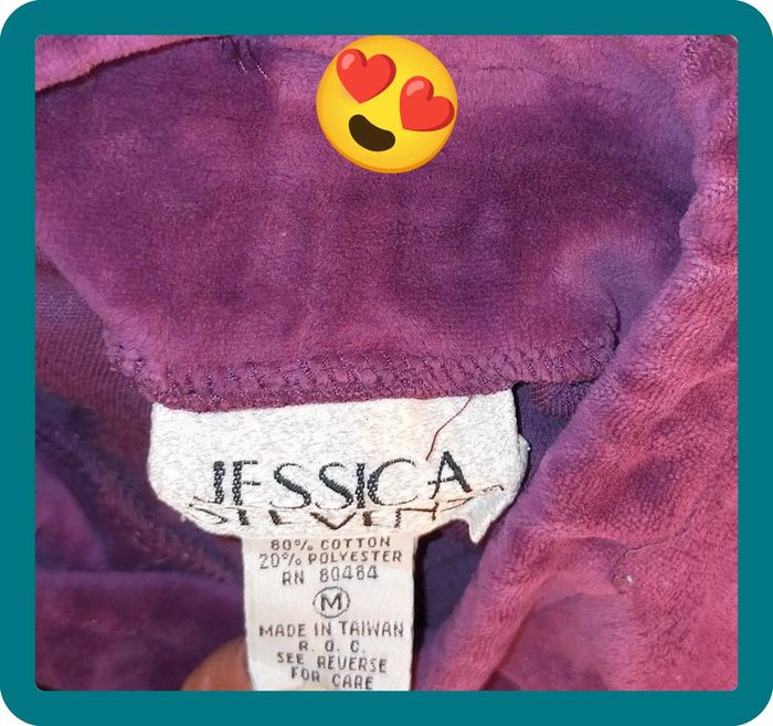 Sweat velour violet femme, taille M, coton - photo numéro 6