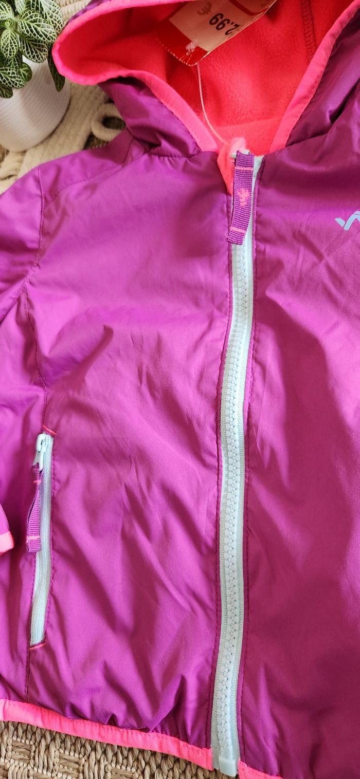 Manteau Parka Fille 18mois Wanabee Violet Rose Neuf - photo numéro 3