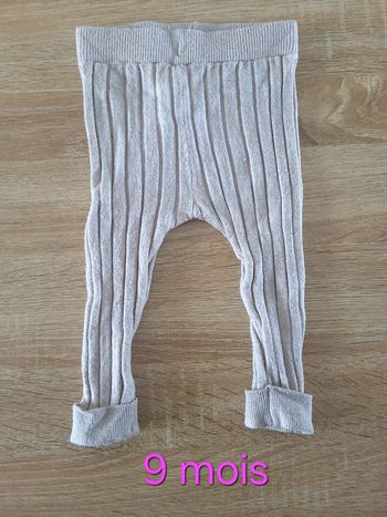 Pantalon lainage beige 9 mois