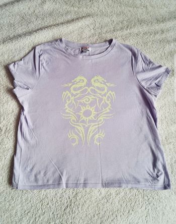 T-shirt violet dragon