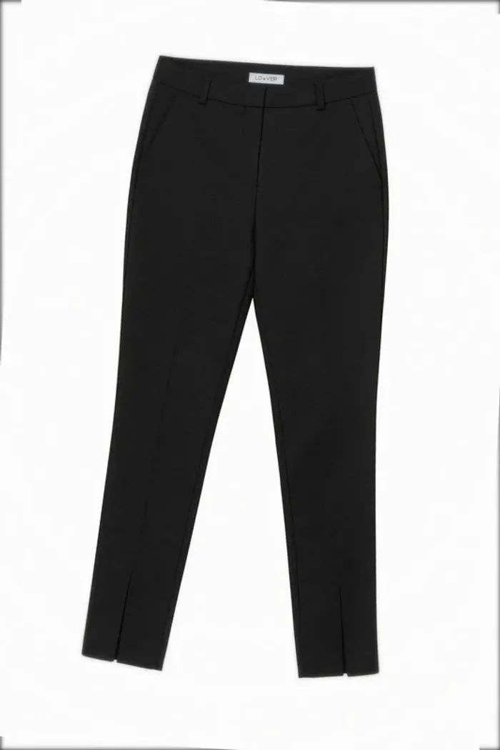 🖤 Pantalon noir Loavies taille small coupe chic avec fente tendance 🖤