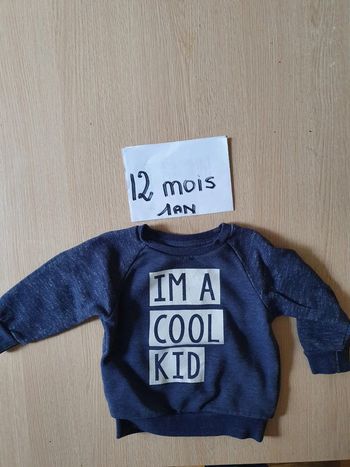 sweat primark 9-12mois