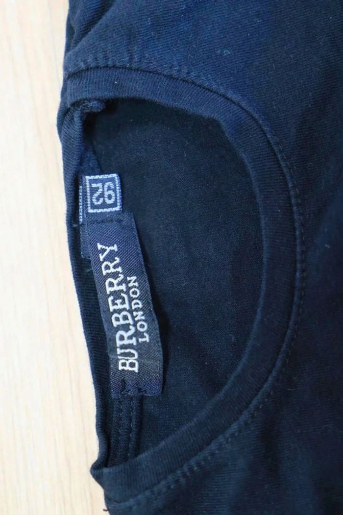 C35 t-shirt noir Burberry 92 cm - photo numéro 3