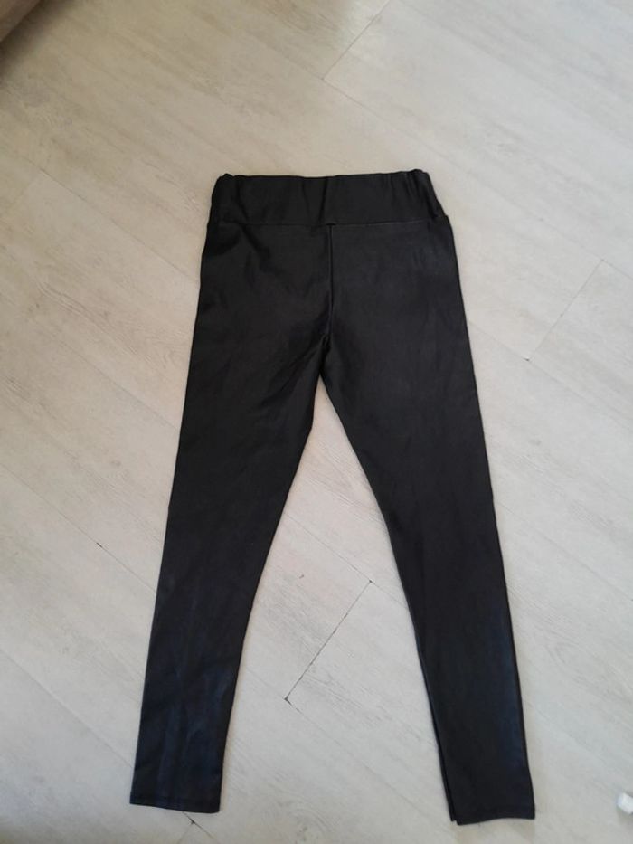 Leggings simili cuir made in italy taille xs ou s - photo numéro 2