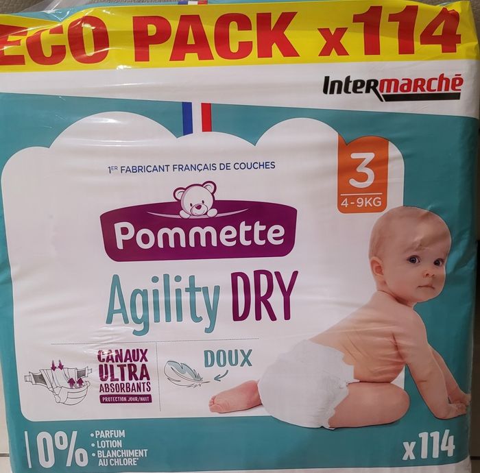 Pommettes  114 couches Taille 3