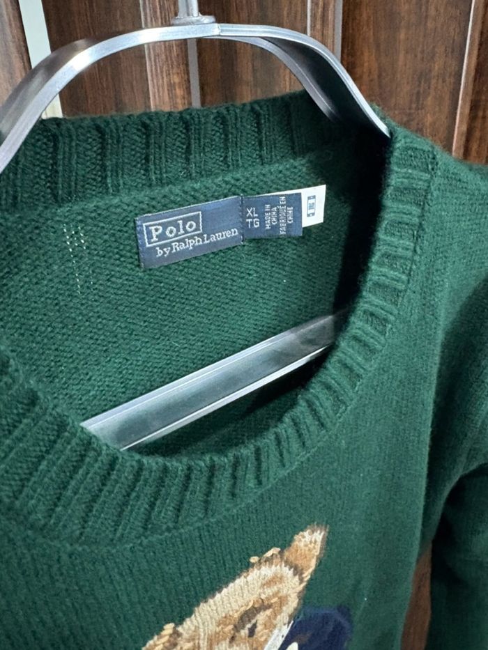 Pull brodé  Ours de la marque Ralph  Lauren taille S femme - photo numéro 3