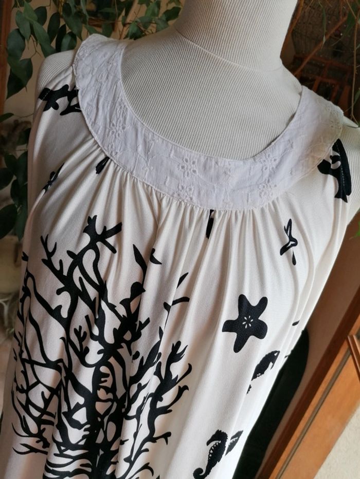 Robe été fluide broderie t38/40 parfait etat. - photo numéro 2