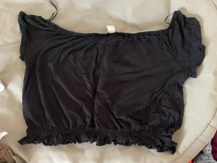 Crop top noir - photo numéro 3