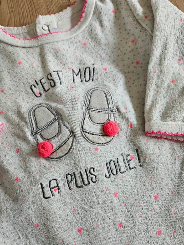 Pyjama velours 9 mois - photo numéro 5