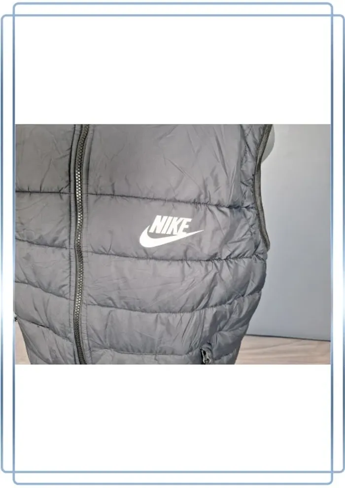 Doudoune sans manches nike vintage - homme noir taille xl - floqué (523) - photo numéro 3