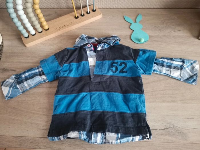 T-shirt / polo manches longues rugby 6 mois - photo numéro 12