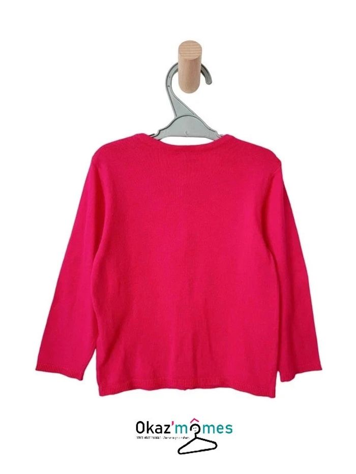 Gilet fin rose fuchsia avec coeur en relief - Kiabi 24 mois (83-89cm) - photo numéro 2