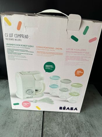 Babycook 4 en 1 avec cuillères et petit pot