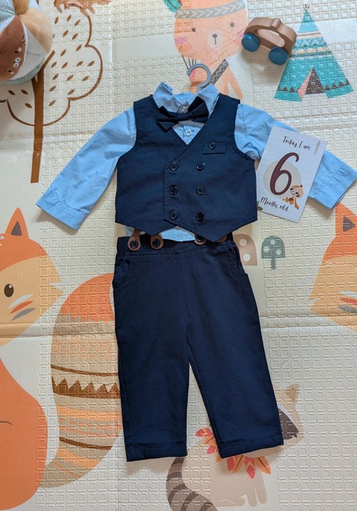 Tenue de cérémonie complète 6-9 mois