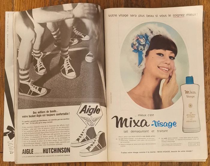 Rare complet magazine mode et travaux 1964 patrons et suppléments vintage - photo numéro 9