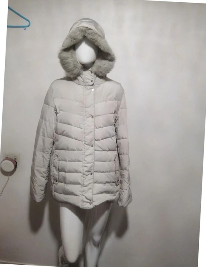 Doudoune grise 123 taille 46 - photo numéro 2
