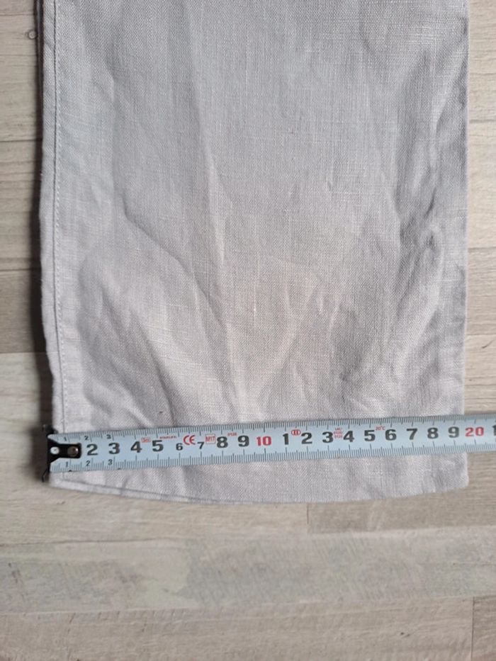 Pantalon détente bonobo taille 38 lin gris clair - photo numéro 9