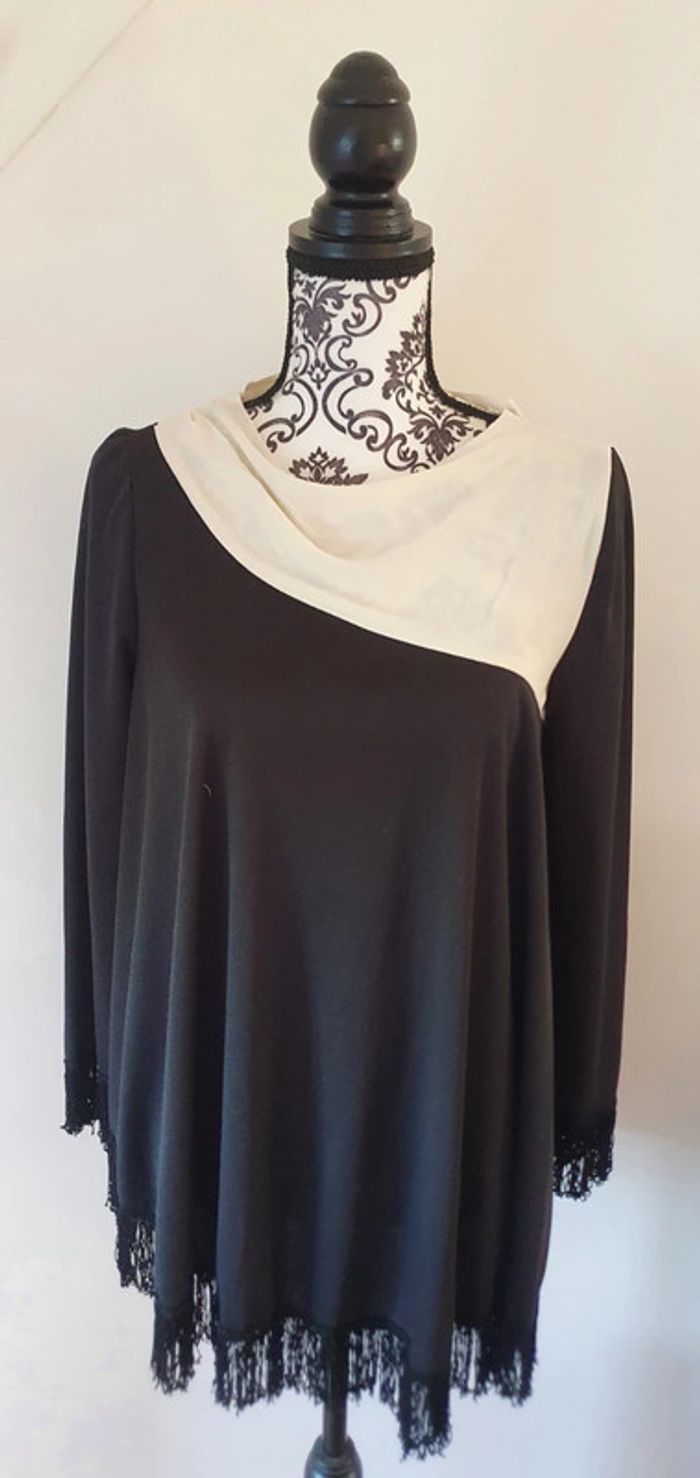 Blouse fluide  a frange - photo numéro 2