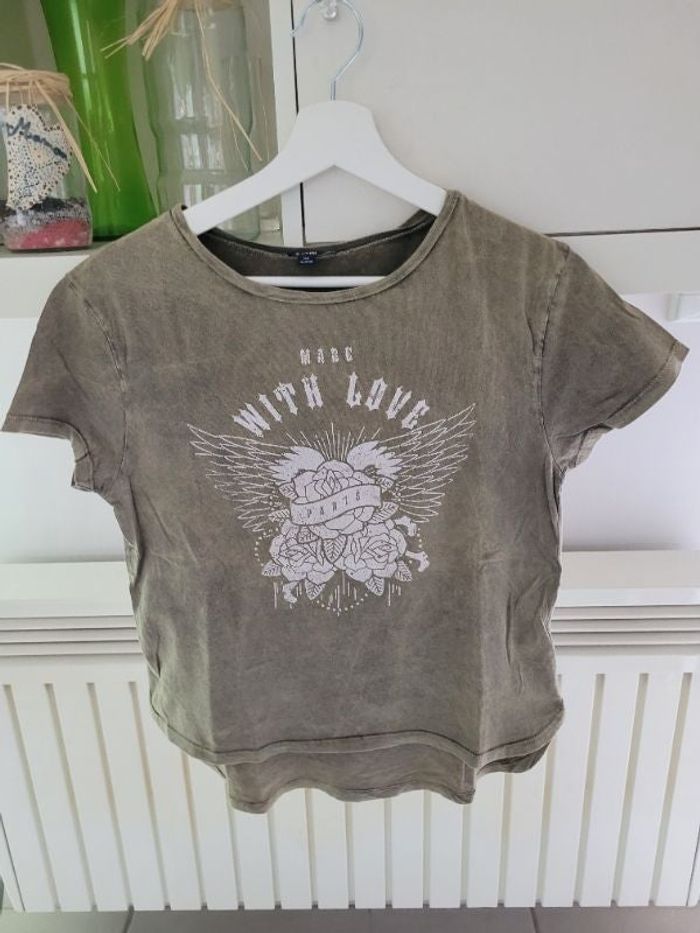 Tee-shirt kaki
