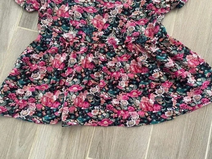 Blouse fleurie été 36-38 top péplum - photo numéro 3