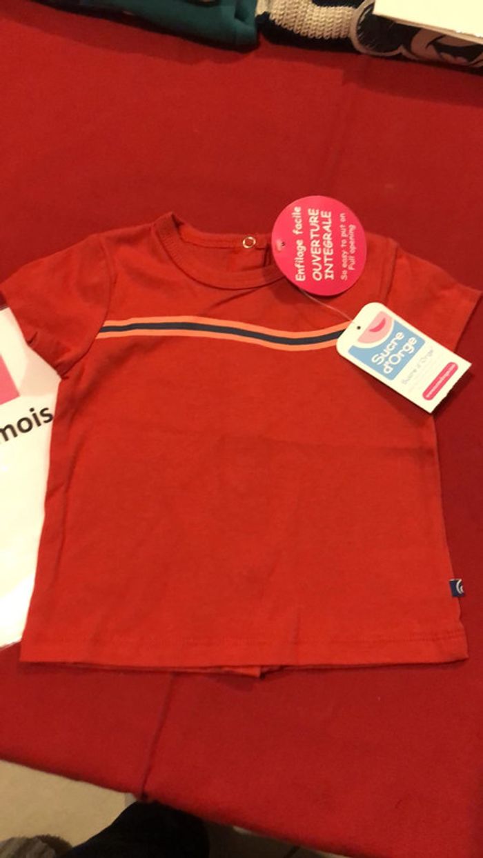 Teeshirt sucre d’orge 12 mois neuf mixte