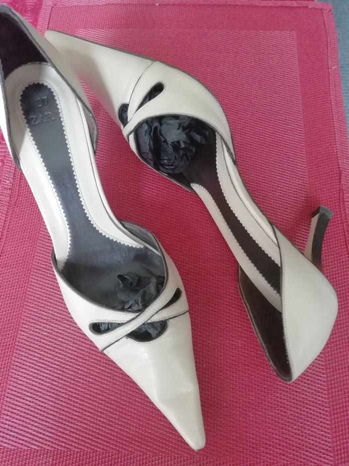 Chaussures été  talons  ZARA P. 37   1/2 - photo numéro 2