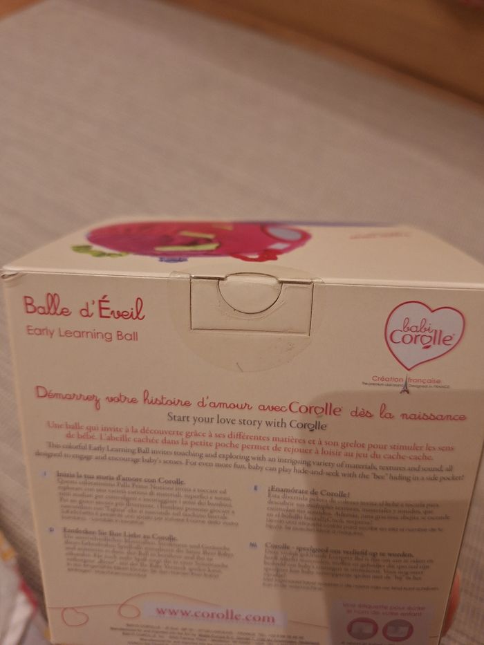 Balle d'éveil bébé en tissu Corolle - photo numéro 8