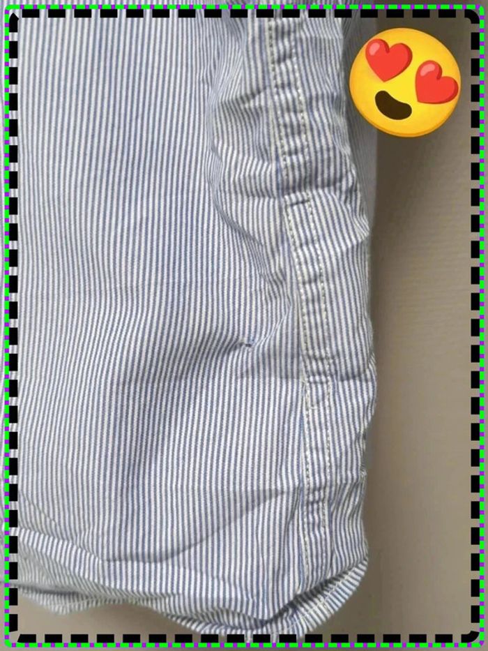 👔 Chemise à rayures Tommy Hilfiger – Blanc & Bleu – Taille 16½ 34-35 (équiv. XL Slim Fit) - photo numéro 9