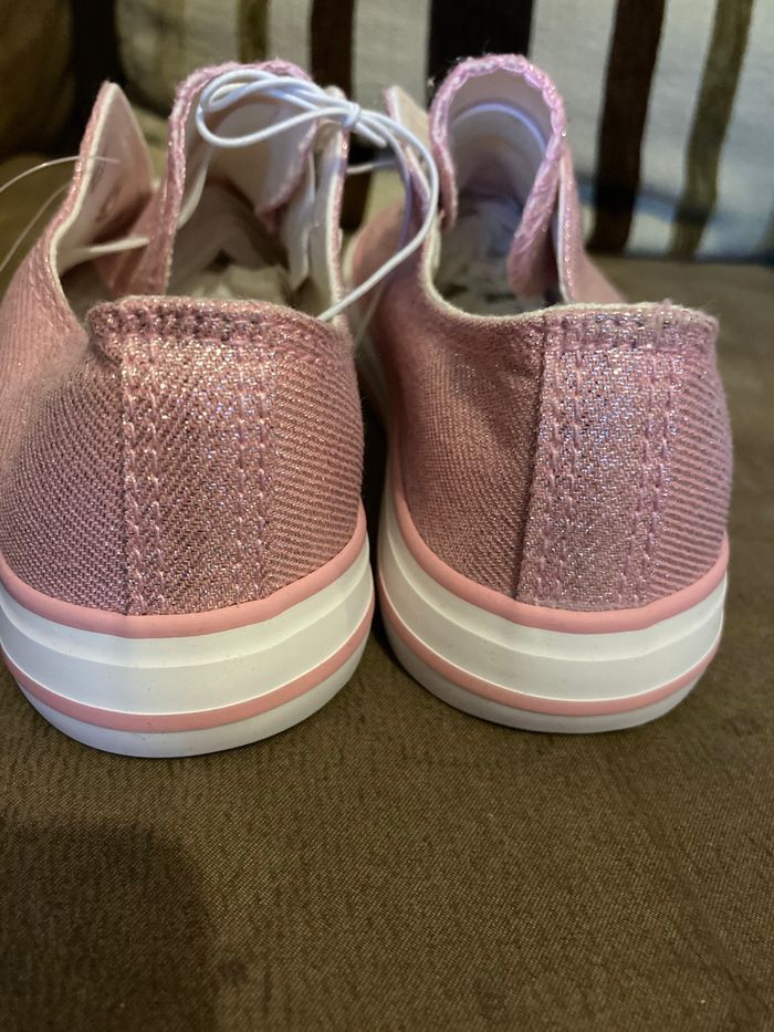 Baskets rose pailletté neuves - photo numéro 5