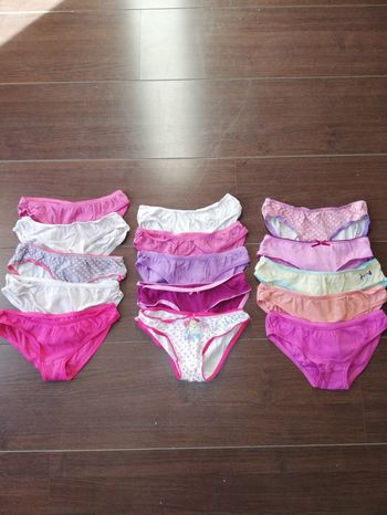Lot de 15 culottes fille 4/5 ans
