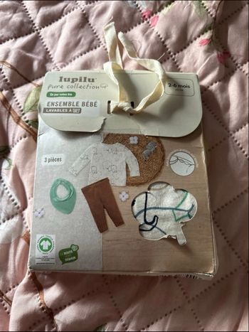 Ensemble 3pieces 2-6mois 