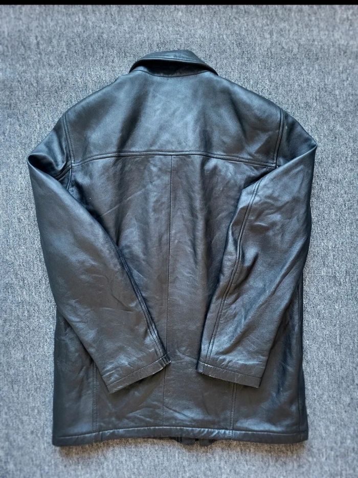 Manteau en Cuir Europe Cuir - Noir - 100% Cuir Véritable - Classique & Élégant - Taille L ou XL - photo numéro 8