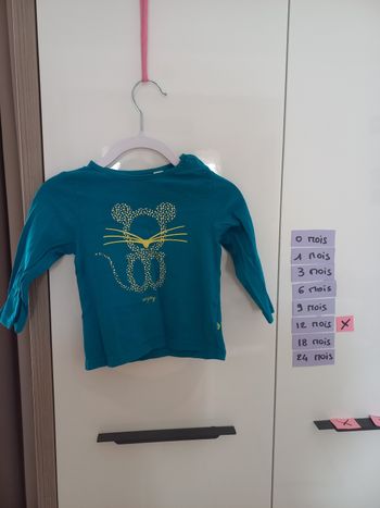 Tee-shirt longues manches obaïbi 12mois