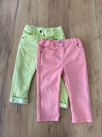 Lot de 2 pantalons été fille