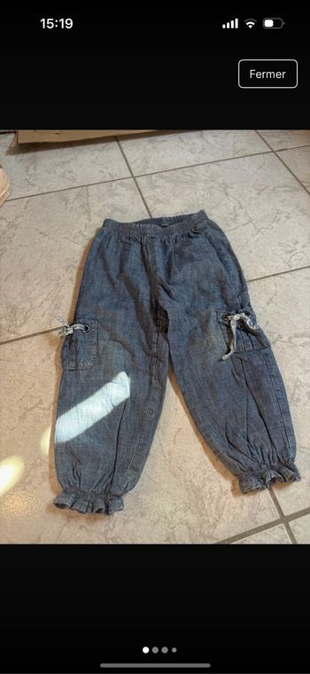 Pantalon léger / effet jean