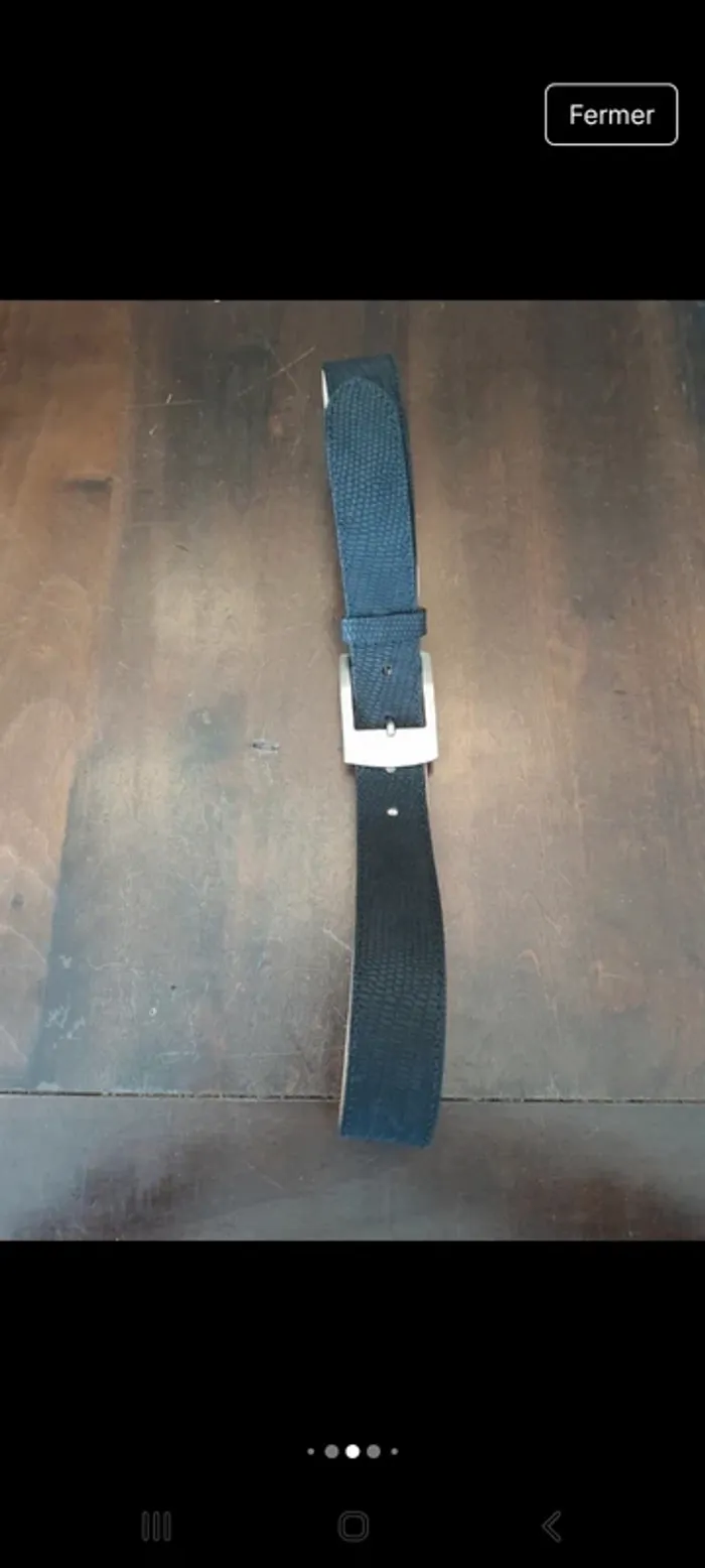 Ceinture homme Angelo de Lombardi cuir 85cm - photo numéro 7