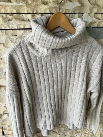 Pull col roulé vintage - Taille XS - Chic & Intemporel