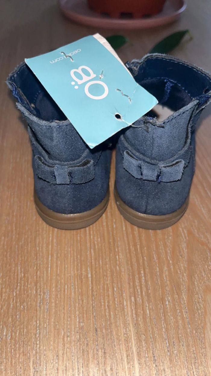 Bottines cuir et daim - photo numéro 3