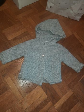 Gilet obaibi gris 3 mois