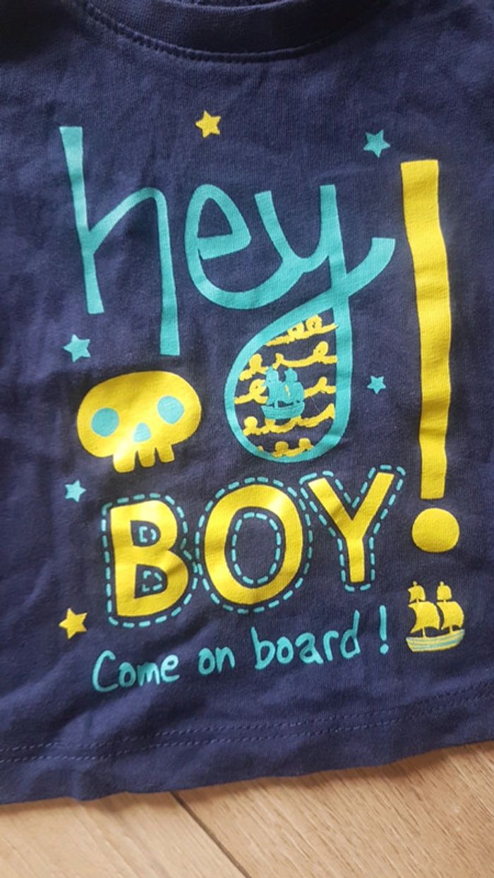 Tee shirt 3 mois in extenso Garçon manches courtes - photo numéro 2